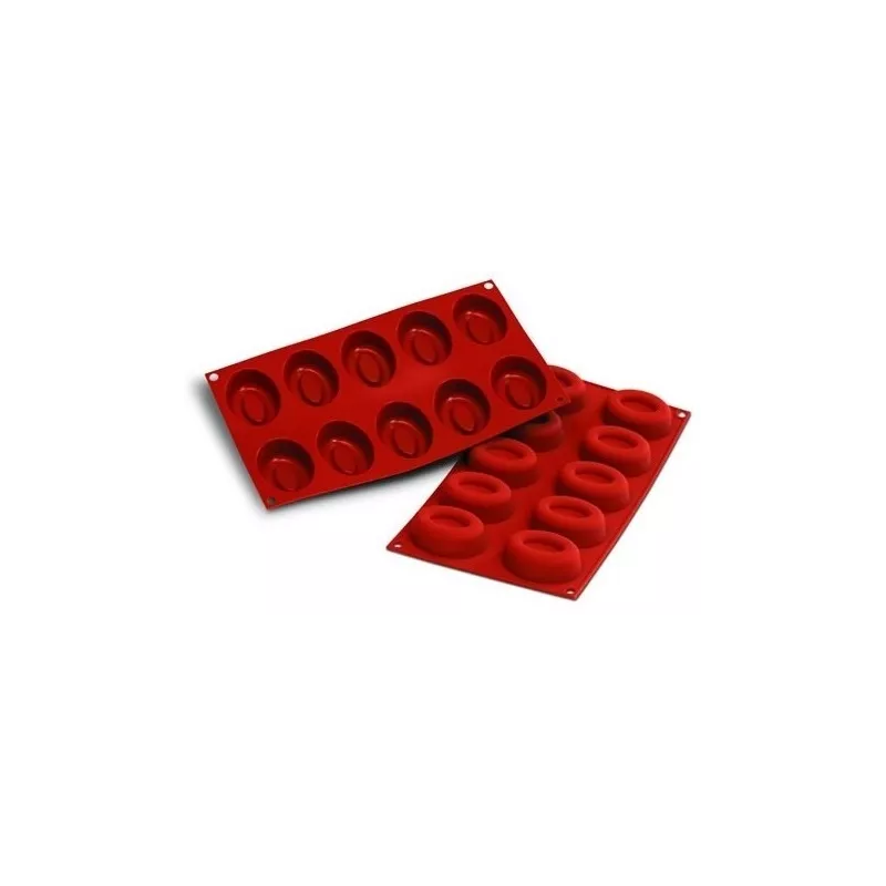 Mallard Savarins Ovales Flexi - Moules à Savarins Ovales en Silicone Nombre d'alvéoles:10 Alvéoles