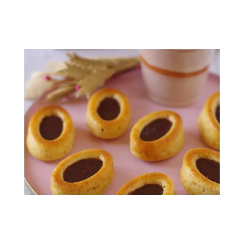 Mallard Savarins Ovales Flexi - Moules à Savarins Ovales en Silicone Nombre d'alvéoles:10 Alvéoles