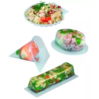 Moules oeuf plastique transparents  