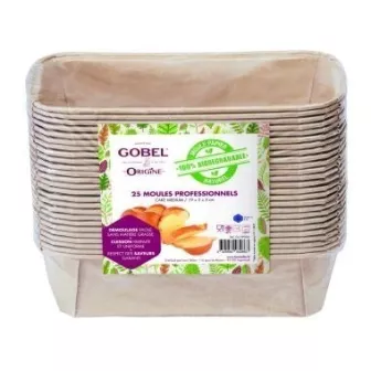 Pack de Moules Cake en Papier Taille:19 cm X 5 cm