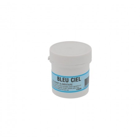 Colorant Alimentaire en Poudre Hydrosoluble – 20g Couleur:Bleu ciel