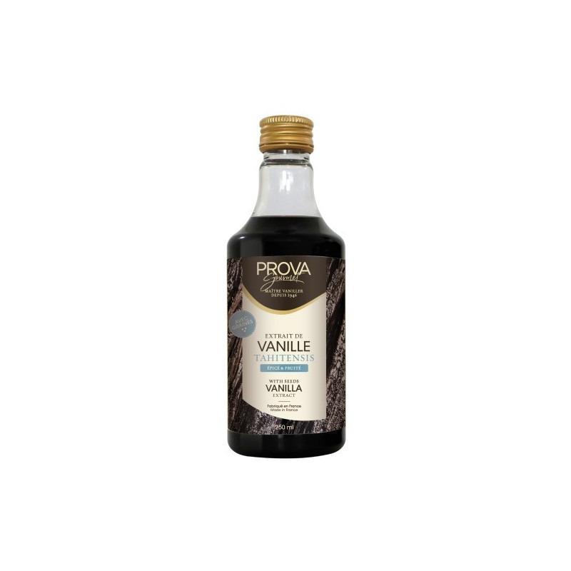 Extrait de Vanille Tahitensis avec Grains - Flacon Contenance:0.25 L