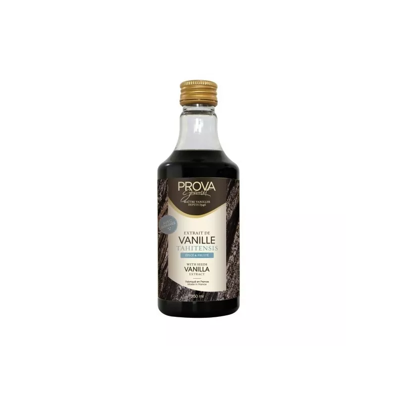 Extrait de Vanille Tahitensis avec Grains - Flacon Contenance:0.25 L