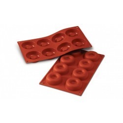 Mallard Savarins Flexi - Moules à Savarin en Silicone Nombre d'alvéoles:8 Alvéoles