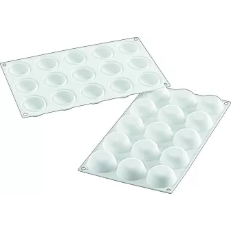 Moule Silicone Forme Bombés Nombre d'alvéoles:15 Alvéoles Forme:Rond