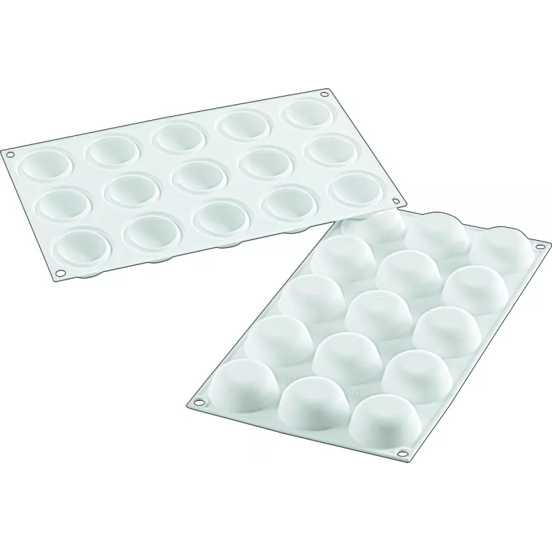 Moule Silicone Forme Bombés Nombre d'alvéoles:15 Alvéoles Forme:Rond