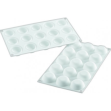 Moule Silicone Forme Bombés Nombre d'alvéoles:15 Alvéoles Forme:Rond