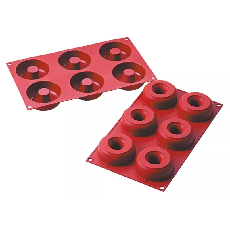 Mallard Donuts Flexi - Moule a Donuts en Silicone Nombre d'alvéoles:6 Alvéoles