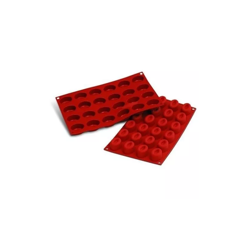 Mallard Savarins Ovales Flexi - Moules à Savarins Ovales en Silicone Nombre d'alvéoles:24 Alvéoles