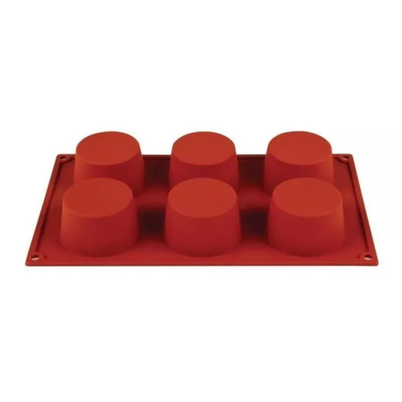 Mallard Cylindres Flexi - Moules à Cylindres en Silicone Diamètre:7 cm Nombre d'alvéoles:6 Alvéoles