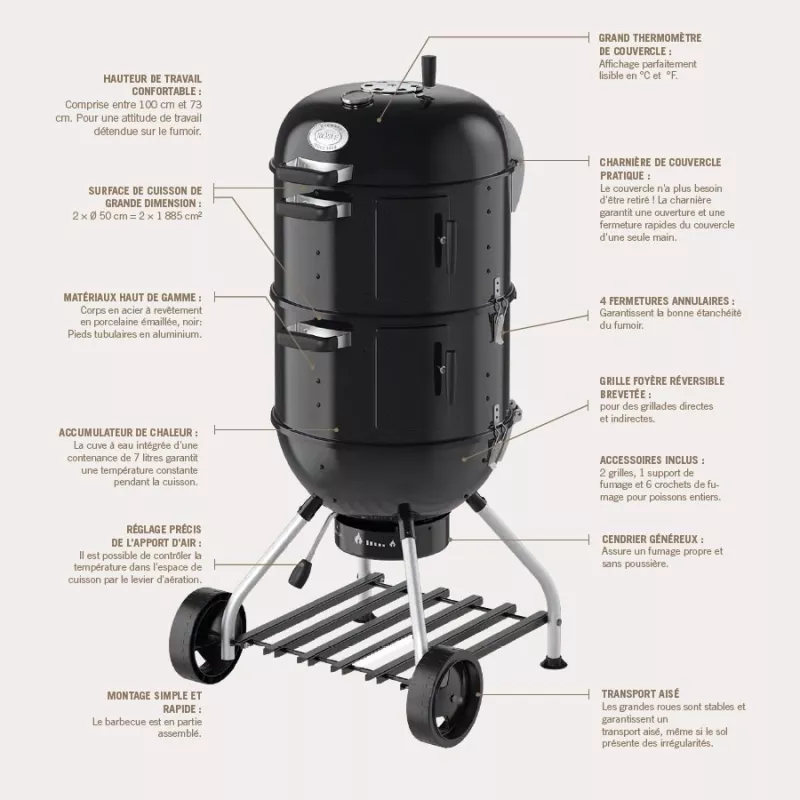 Barbecue Fumoir F50 Sport 