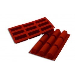 Moule Silicone Bûchettes 8.4 cm X 3.2 cm X h 3.5 cm  