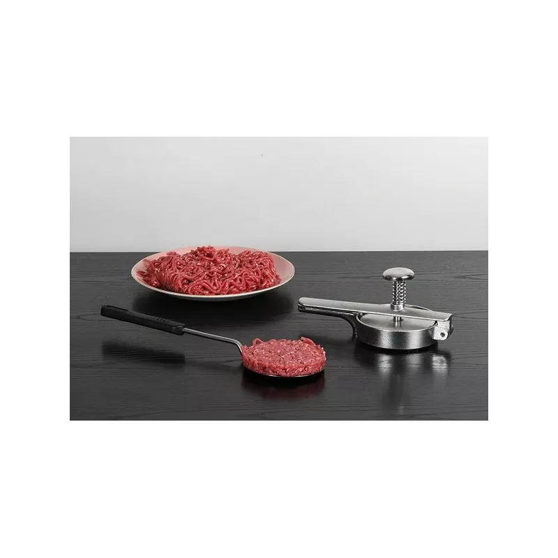 Reconstitueur a steak haché inox rond 