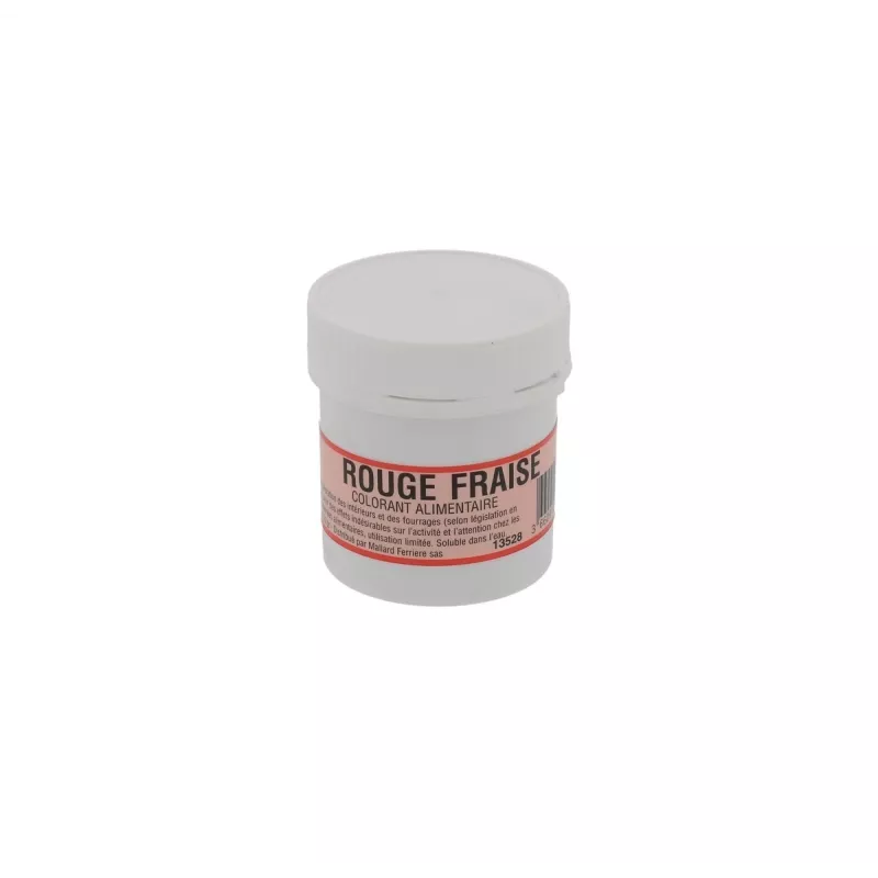 Colorant Alimentaire en Poudre Hydrosoluble – 20g Couleur:Rouge fraise