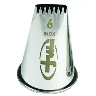 Douille à bûche à 6 dents Inox  