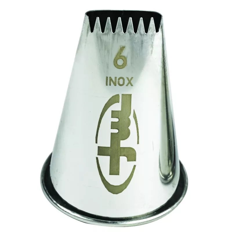 Douille à bûche à 6 dents Inox  