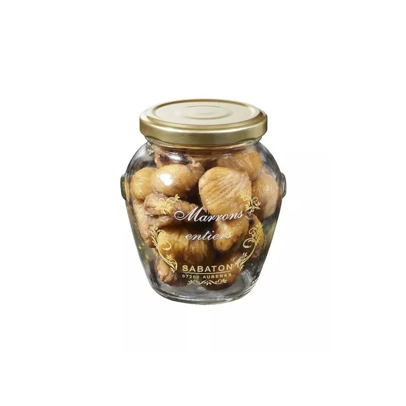 Marrons entiers à sec Contenance:0.18 Kg