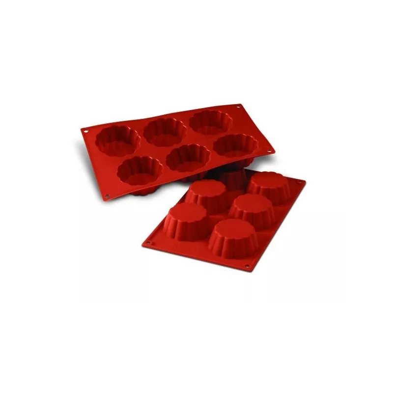 Mallard Brioches Cannelées Flexi - Moule à Brioches Cannelées en Silicone Taille:Hauteur 3 cm