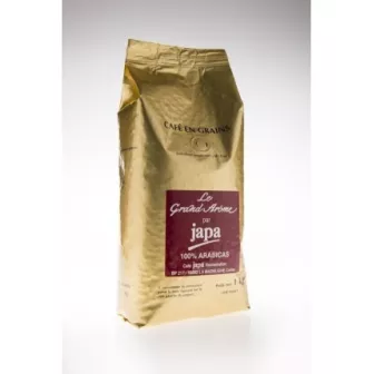 CAFE GRAIN / MOULU JAPA Parfum:Grand Arôme 100 % Arabica Particularité:Grain