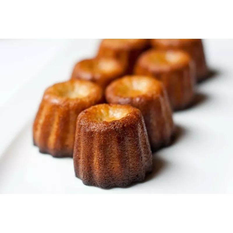 Mallard Cannelés Flexi - Moules à Cannelés en Silicone Nombre d'alvéoles:8 Alvéoles