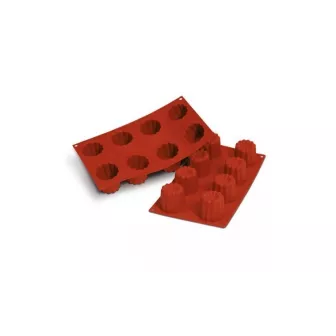 Mallard Cannelés Flexi - Moules à Cannelés en Silicone Nombre d'alvéoles:8 Alvéoles