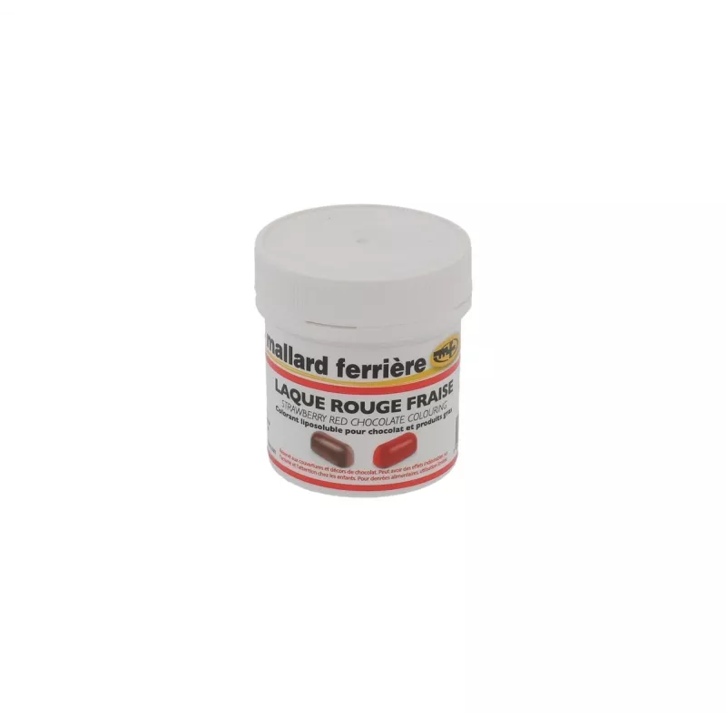 Colorant Alimentaire Poudre Liposoluble 15g Couleur:Rouge fraise