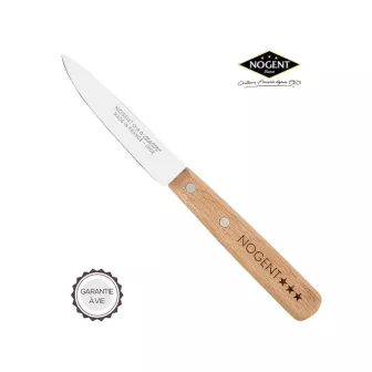 Couteau d’office 9 cm Hêtre – Classic bois  Particularité:Lame Lisse