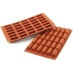 Moule Silicone Bûchettes Nombre d'alvéoles:30 Alvéoles