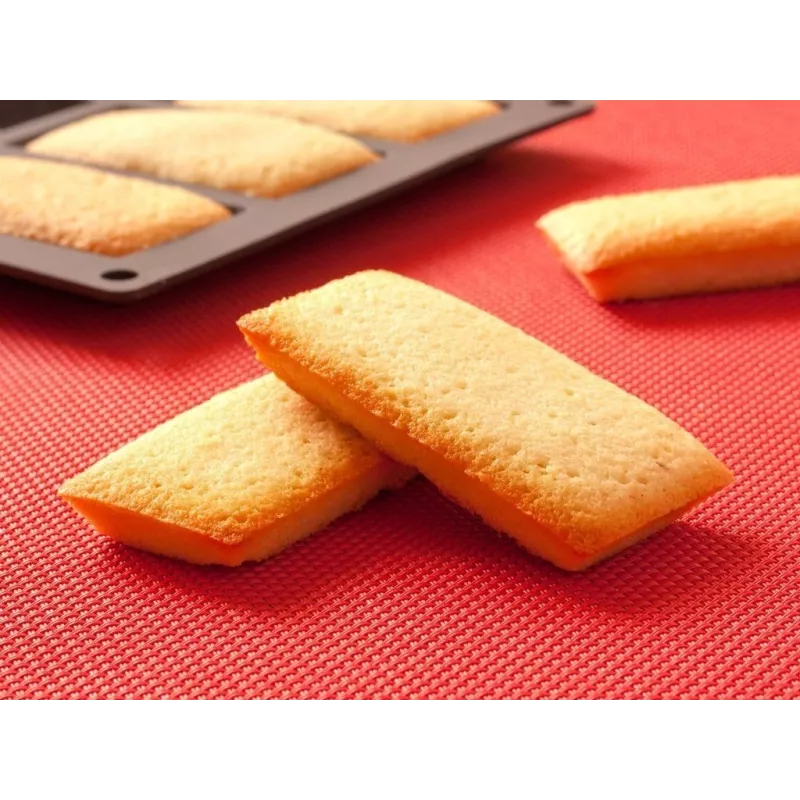 Moule à Financier silicone  Nombre d'alvéoles:20 Alvéoles