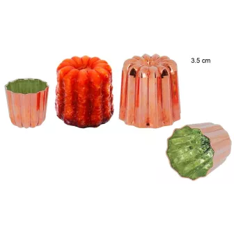 Moule à Cannelés en Cuivre Diamètre:3.5 cm