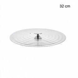 Couvercle universel en inox pour poêles Diamètre:32 cm