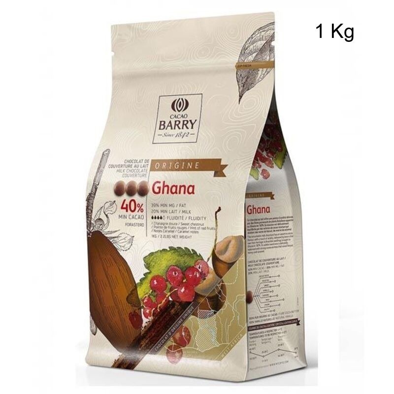 Chocolat Lait Ghana 40% Poids:1 Kg