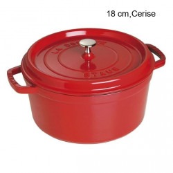 Cocotte Ronde Diamètre:18 cm Couleur:Cerise