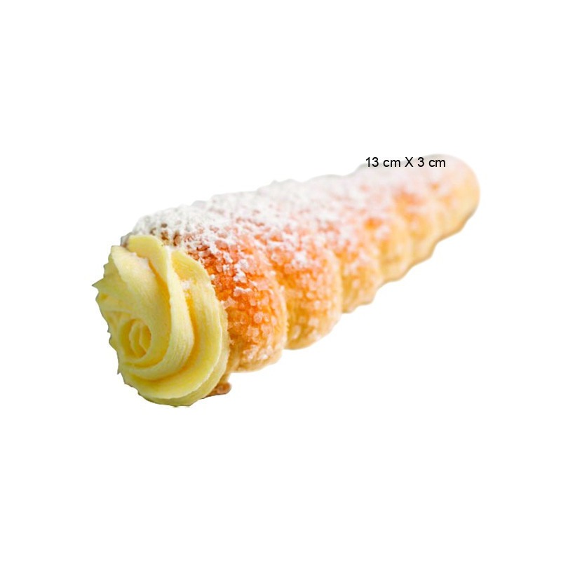 Cornet Crème en Inox Taille:13 cm X 3 cm Conditionnement:Unité