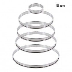 Cercle à tarte inox Diamètre:10 cm