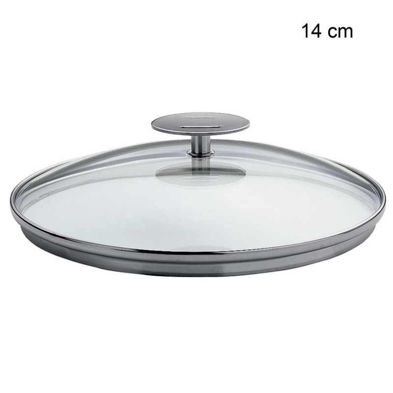 Couvercle en verre Platine Diamètre:14 cm