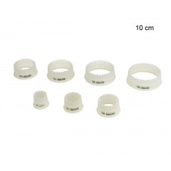 Découpoir rond Exoglass Diamètre:10 cm Forme:Cannelé