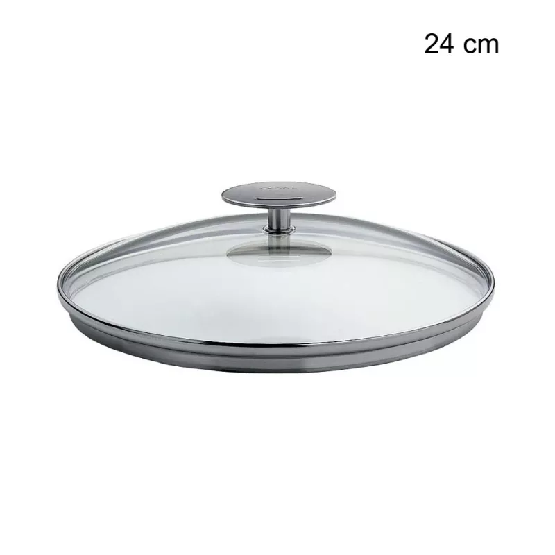 Couvercle en verre Platine Diamètre:24 cm