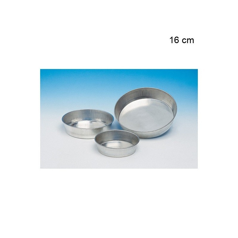 Moule à Manqué Rond Uni - Bordé - Fer Blanc Diamètre:16 cm