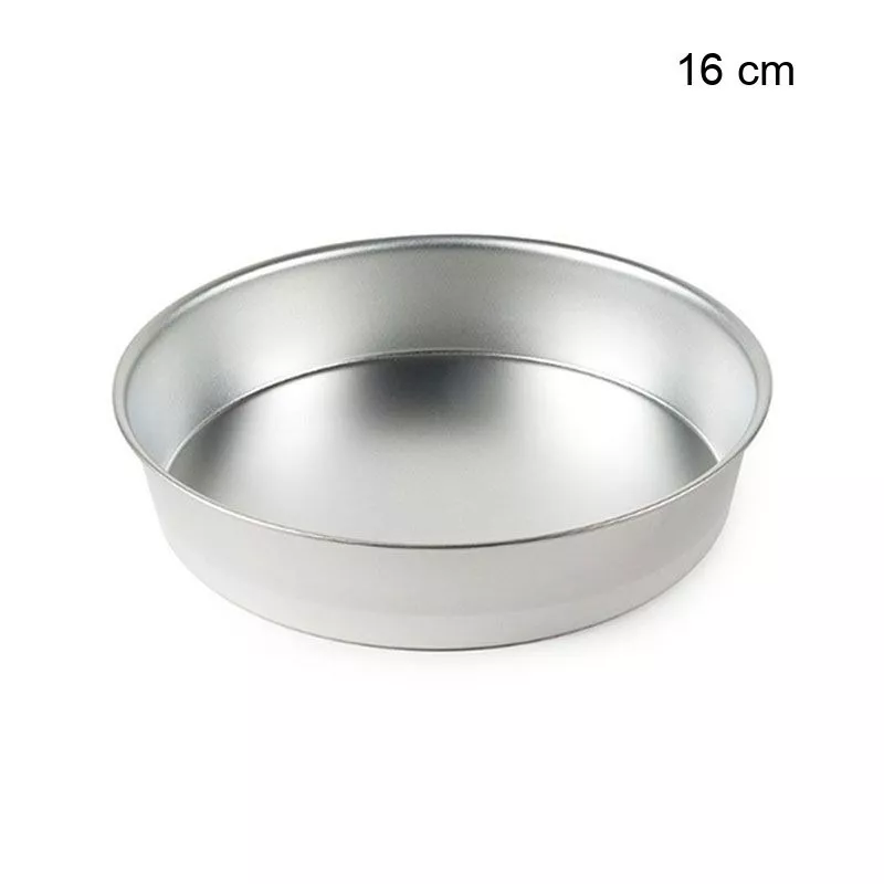 Moule à Manqué Rond Uni - Bordé - Fer Blanc Diamètre:16 cm