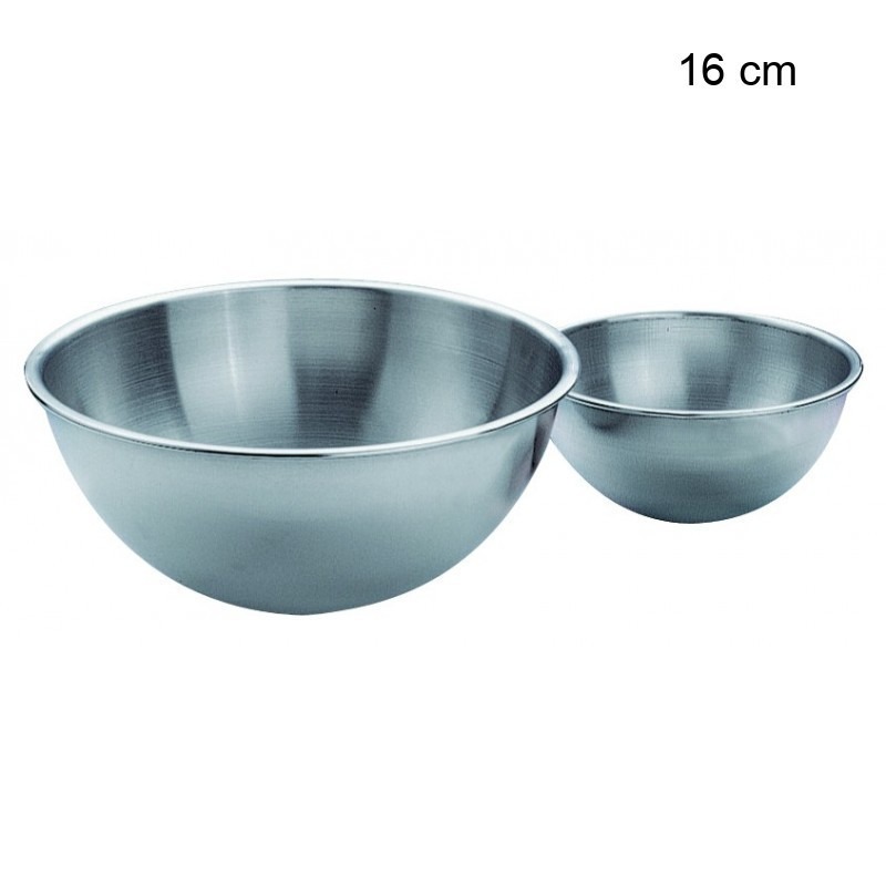 Cul de Poule Inox Bord Roulé Diamètre:16 cm