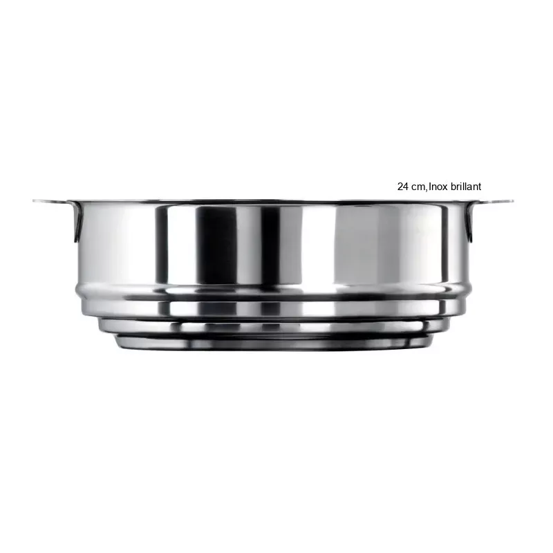 Cuit Vapeur Universel Amovible Diamètre:24 cm Finition:Inox brillant