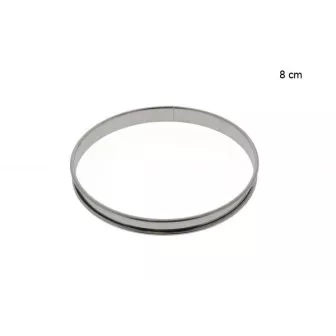 Cercle à tarte inox Diamètre:8 cm