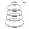 Cercle à tarte inox Diamètre:8 cm