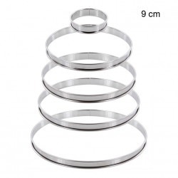 Cercle à tarte inox Diamètre:9 cm