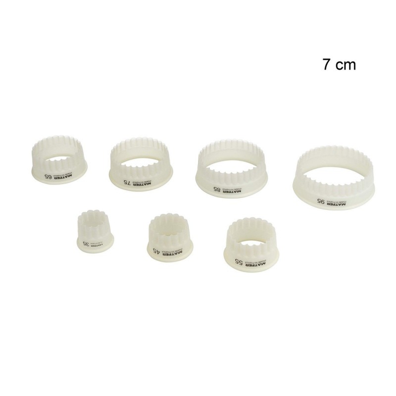 Découpoir rond Exoglass Diamètre:7 cm Forme:Cannelé