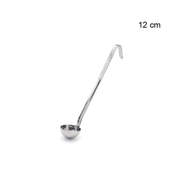 Pochon (louche) en inox  Taille:Ø 12cm - L. manche 40.2 cm