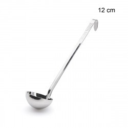 Pochon (louche) en inox  Taille:Ø 12cm - L. manche 40.2 cm