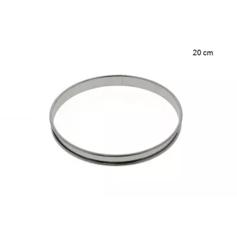 Cercle à tarte inox Diamètre:20 cm