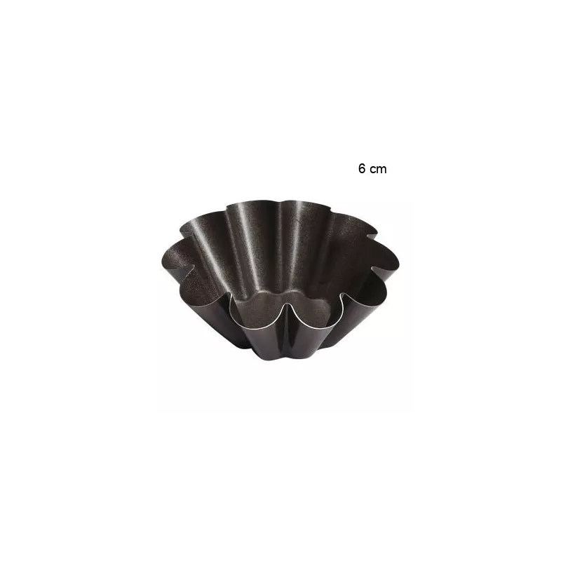 Brioche fond plat - antiadhérent Diamètre:6 cm